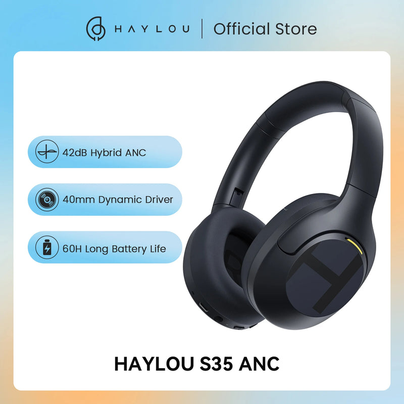 Fones De Ouvido Sem Fio Bluetooth 5.2 HAYLOU S35 ANC